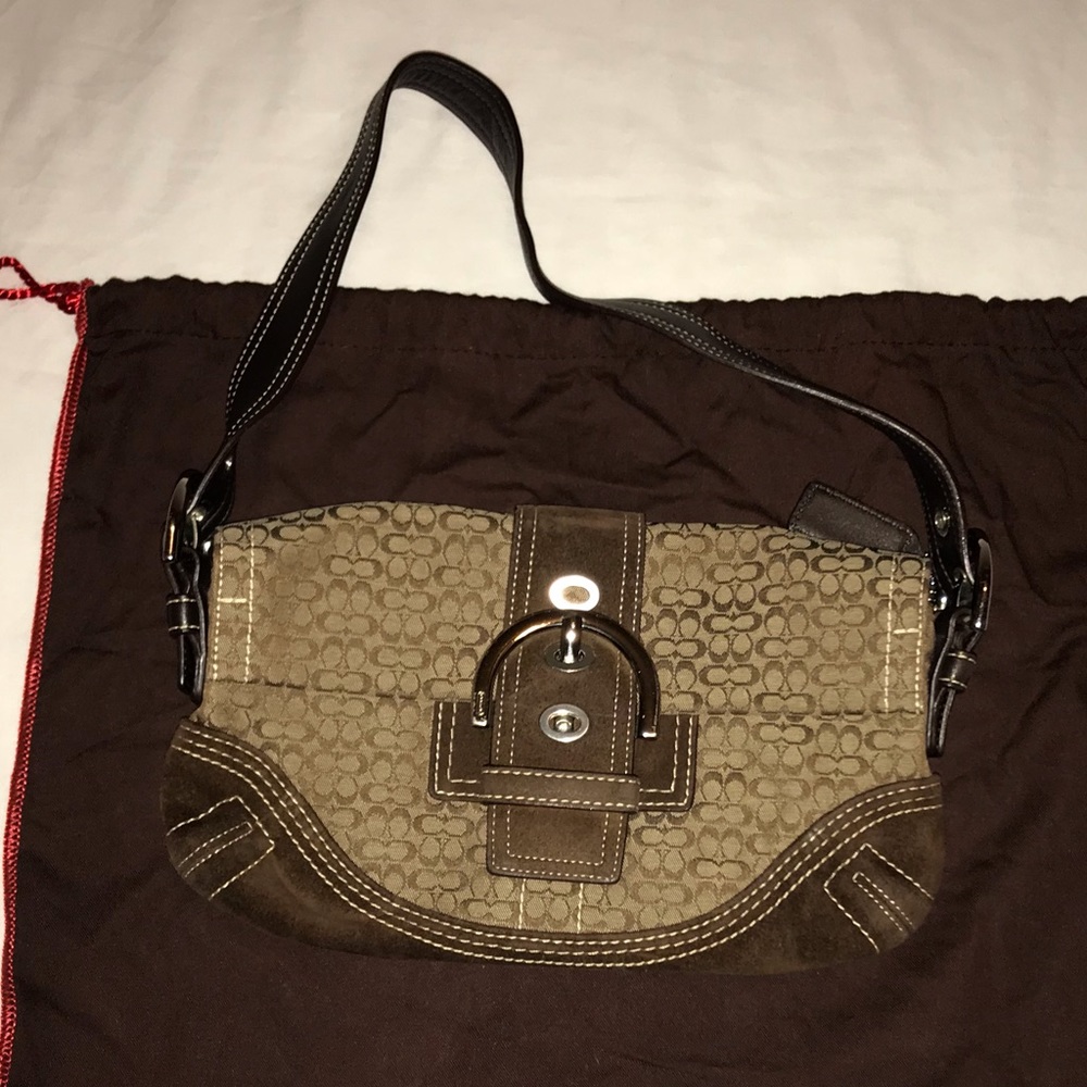 Brown Signature Coach Purse